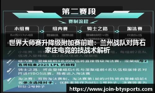 世界大师赛升降级附加赛前瞻：兰州战队对阵石家庄电竞的技战术解析